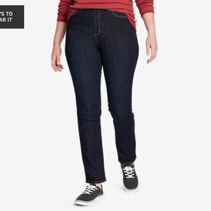 Eddie Bauer Voyager High-Rise Jeans Slim Straight Slightly Curvy 10